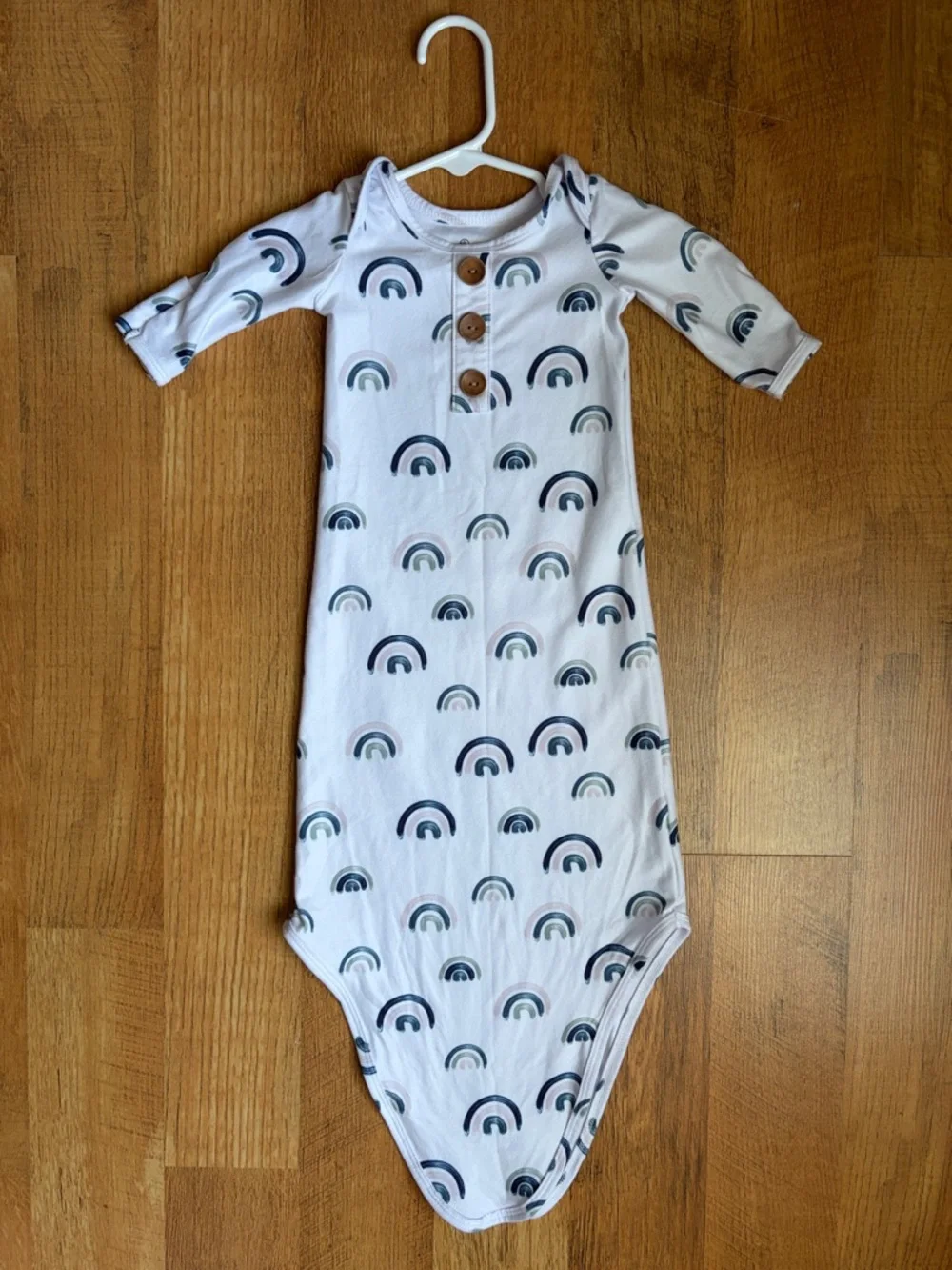 Caden Lane Brooks’ Blue Rainbow Knotted Gown 0-3 Months